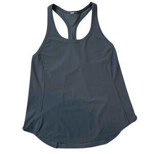 Lululemon Women's racerback Sleeveless tech Top - Dark Gray no size tag
